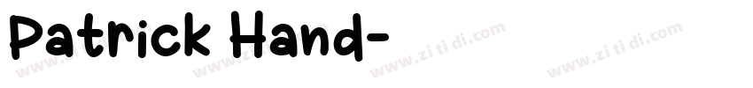 Patrick Hand字体转换